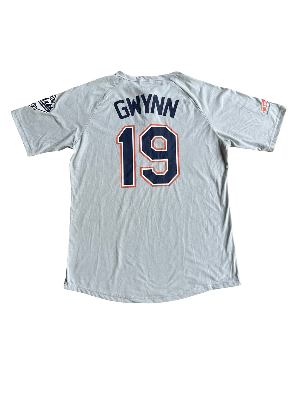 San Diego SD Padres MLB 1999 Tony Gwynn Gray Jersey Henley Shirt Adult M SGA #19 - Picture 4 of 8